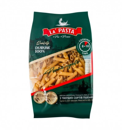Изделия макаронные La` Pasta Per Primi Пера №974/07 трубчатые из твердых сортов пшеницы группа А кла
