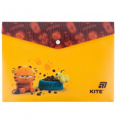 Папка на кнопці Kite Garfield GF25-244-1, А4