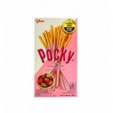 Печенье Glico Pocky в виде палочек покрыто глазурью со вкусом клубники 43,8% 45г