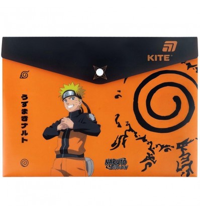 Папка на кнопці Kite Naruto NR25-244, А4