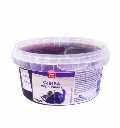 Слива Fine Life маринованная 500г