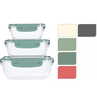 Контейнеры для хранения еды 3 штуки 400 мл, 800 мл, 1400 мл