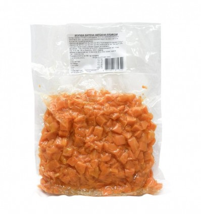 Морква ТОВ Прогрес Віта Агро варена нарізана кубиком 500г