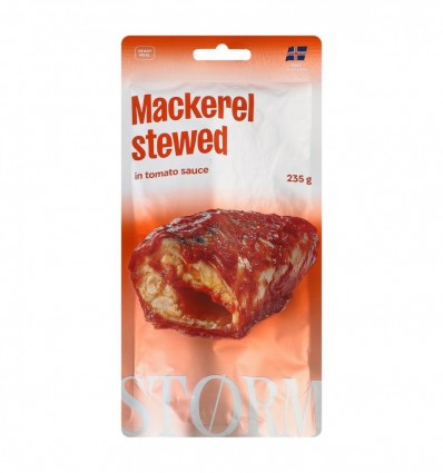 Cкумбрія Storm томлена в томатному соусі 235 г