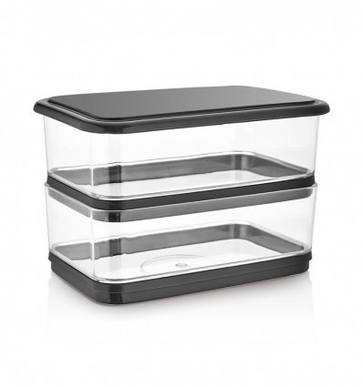 Контейнер прямоугольный двойной 15,5x10x10см