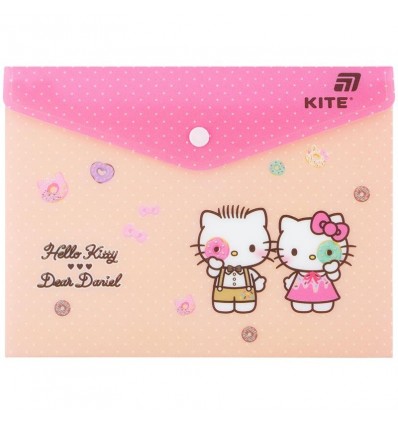 Папка на кнопке Kite Hello Kitty HK25-245-2, А5