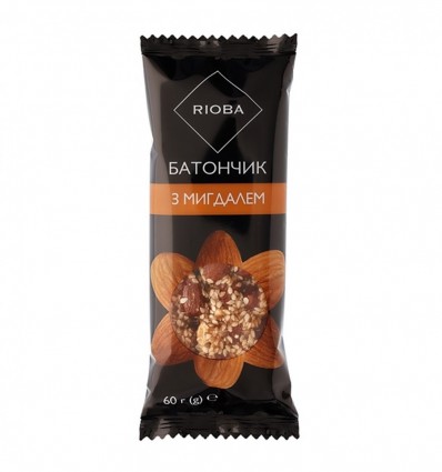 Батончик Rioba с миндалем 60г