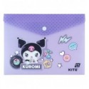 Папка на кнопці Kite Kuromi HK25-245-1, А5
