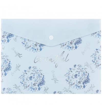 Папка на кнопке Axent Flower Symphony-2 1496-45-A, А5+