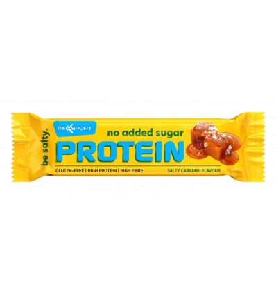 Батончик Max Sport Royal protein зі смаком солоної карамелі та попкорну вкритий карамеллю 60г