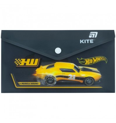 Папка на кнопці Kite Hot Wheels HW25-246, DL