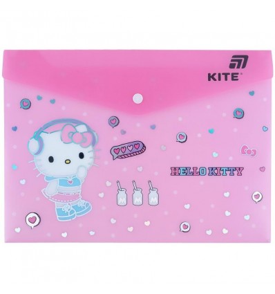 Папка на кнопці Kite Hello Kitty HK25-244-4, А4