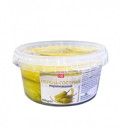Перец Fine Life острый маринованный 500г