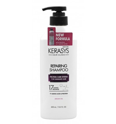 Шампунь Kerasys Hair Сlinic Repairing восстанавливающий 0,4л
