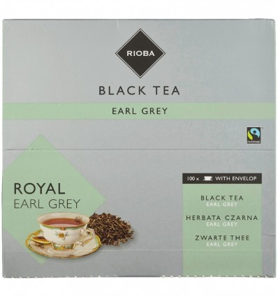 Чай Rioba Earl Grey черный с ароматом бергамота 1,5гх100 шт