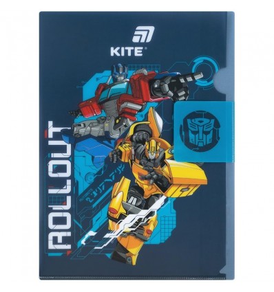 Папка-куточок з клапаном Kite Transformers TF25-248, A4