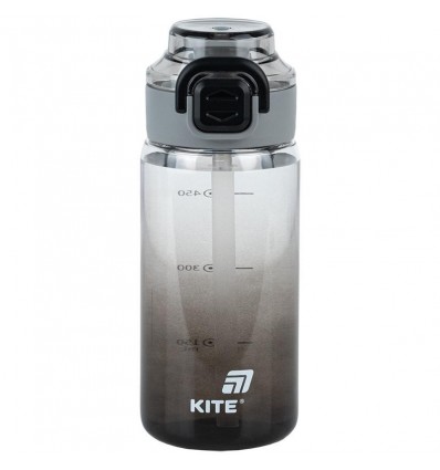 Пляшечка для води Kite K25-1212-1, 600 мл, чорна