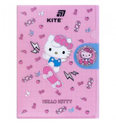Папка-уголок с клапаном Kite Hello Kitty HK25-248-4, A4