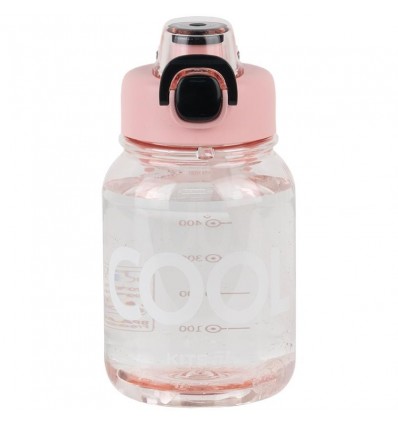 Пляшечка для води Kite K25-1217-3, 700 мл, рожево-чорна