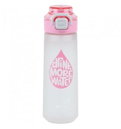 Пляшечка для води Kite K25-1214-3, 760 мл, сіро-рожева