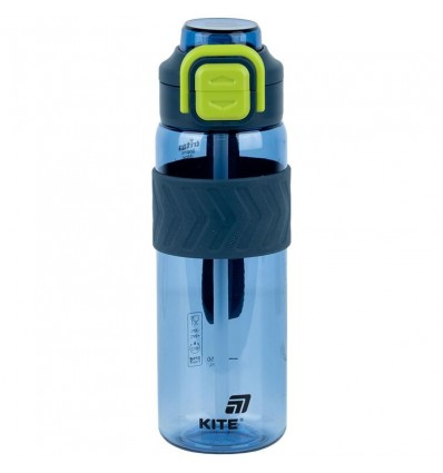 Пляшечка для води Kite K25-1234-2, 800 мл, синьо-зелена