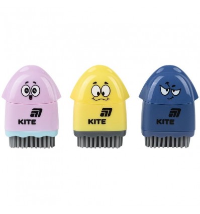 Точилка з контейнером та гумкою Kite Faces K25-365, асорті