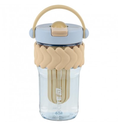 Стакан для воды Kite K25-1230-1, 700 мл, бежево-голубой