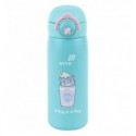 Термос з кнопкою Kite K25-1221-1, Hug in mug, 430 мл, бірюзовий