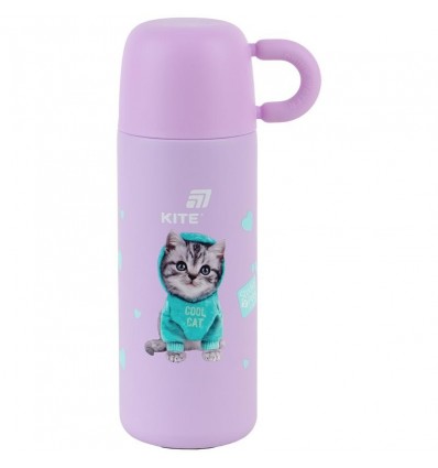 Термос Kite Studio Pets SP25-312, 480 мл, фиолетовый