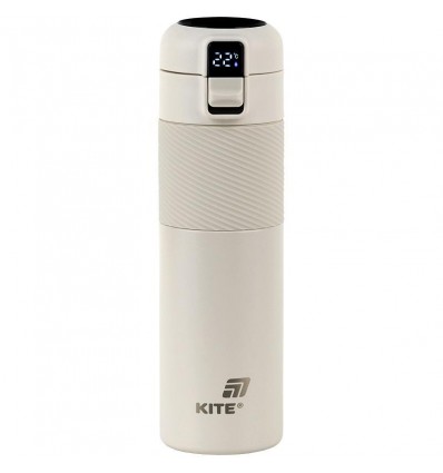 Термос із термодатчиком Kite K25-1227-1, 450 мл, бежевий