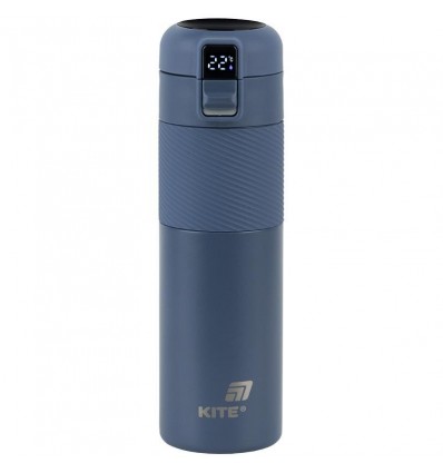 Термос із термодатчиком Kite K25-1227-2, 450 мл, синій