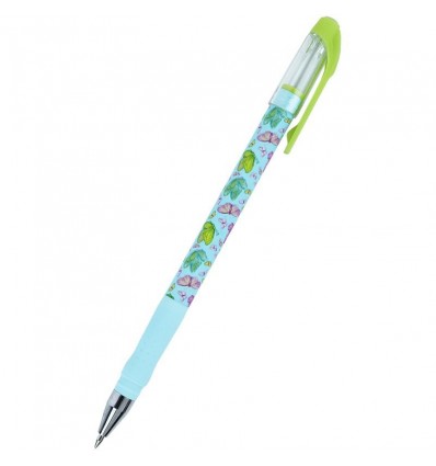 Ручка шариковая Summer Butterly Axent AB1049-41-A, 0.5 мм, синяя