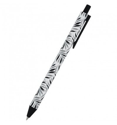 Ручка кулькова автоматична Axent Black Leaves, AB1092-07-A, 0.5 мм, синя