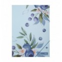 Папка А4 на гумках, BLUEBERRY ARABESKI, напівпрозора, морська хвиля, BM.3908-17