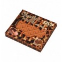 Блокнот CHOCOLATE WAFFLE, 90х90мм, 80 арк., нелінований, ароматизована Soft touch обкладинка, KIDS L
