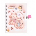 Блокнот на пружині збоку із замком CAPYBARA 2, 130х180 мм, 48 арк., клітинка, асорті, KIDS Line, ZB.