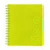 Тетрадь на пружине NEON, В5 (170x205), 120 л, клетка, желтая, BM.24359911-08