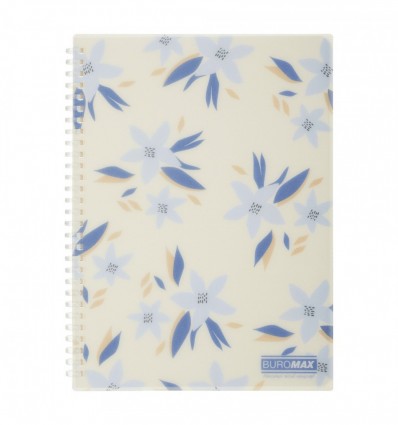 Тетрадь для записей MYOSOTIS ARABESKI, B5, 80 л., клетка, пластиковая обложка, маренго, BM.2586-53