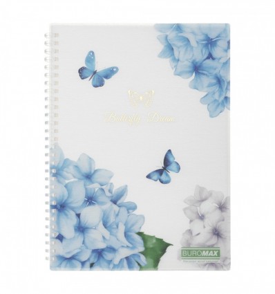 Тетрадь для записей MYSTERY ARABESKI, B5, 80 л., клетка, пластиковая обложка, прозрачная, BM.2586-00