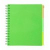 Зошит на пружині NEON, В5 (170x205), 120 арк, клітинка, зелений, BM.24359911-04