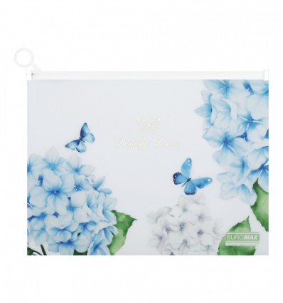 Папка-конверт А4 на zip-молнии, MYSTERY ARABESKI, полупрозрачная, прозрачная, BM.3948-00