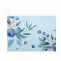 Папка-конверт А4 на zip-молнии, BLUEBERRY ARABESKI, полупрозрачная, морская волна, BM.3948-17
