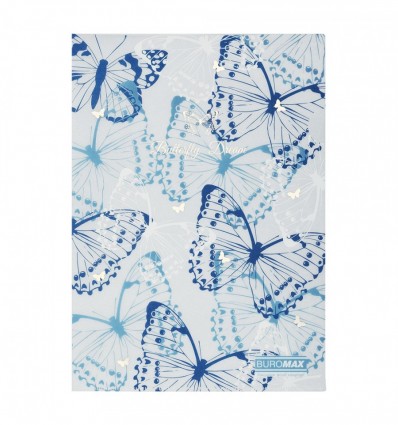 Папка-уголок А4, MACHAON ARABESKI, прозрачная, синяя, BM.3854-02