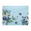 Папка конверт А5 на кнопке, BLUEBERRY ARABESKI, полупрозрачная, морская волна, BM.3919-17