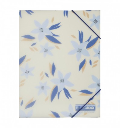 Папка А5 на резинках, MYOSOTIS ARABESKI, полупрозрачная, маренго, BM.3907-53