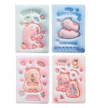 Блокнот CAPYBARA, А5, 80 арк., клітинка, Soft PU обкладинка, асорті, KIDS Line, ZB.700001