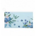 Папка-конверт DL на zip-блискавці, BLUEBERRY ARABESKI, напівпрозора, морська хвиля, BM.3949-17