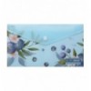 Папка-конверт DL на кнопці, BLUEBERRY ARABESKI, напівпрозора, морська хвиля, BM.3952-17