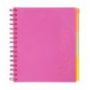 Зошит на пружині NEON, В5 (170x205), 120 арк, клітинка, рожевий, BM.24359911-10