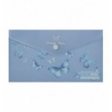 Папка-конверт DL на кнопке, SKY ARABESKI, полупрозрачная, электрик, BM.3952-45